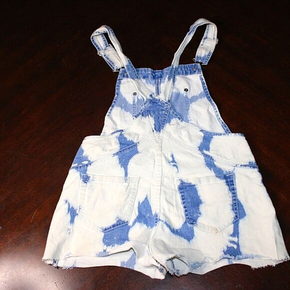 Vintage Inspired Jordache Overalls Shorts | THRASHED | Indie Style - Picture 1 of 10